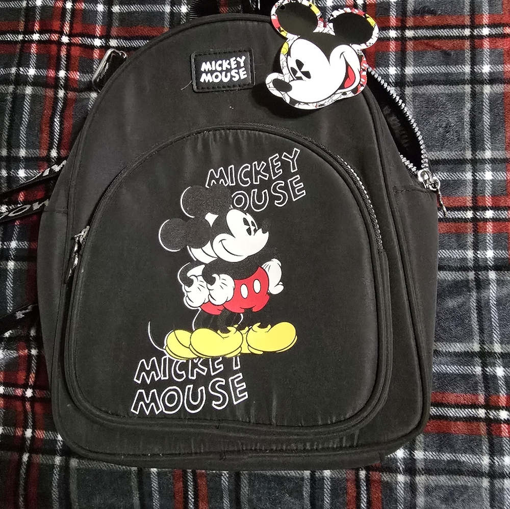 Black mickey mouse back pack